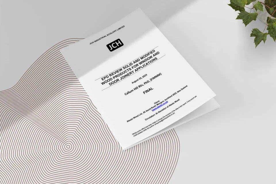 EPD Review Solid and Modified Wood Products for Window and Door Joinery Applications Abodo Wood