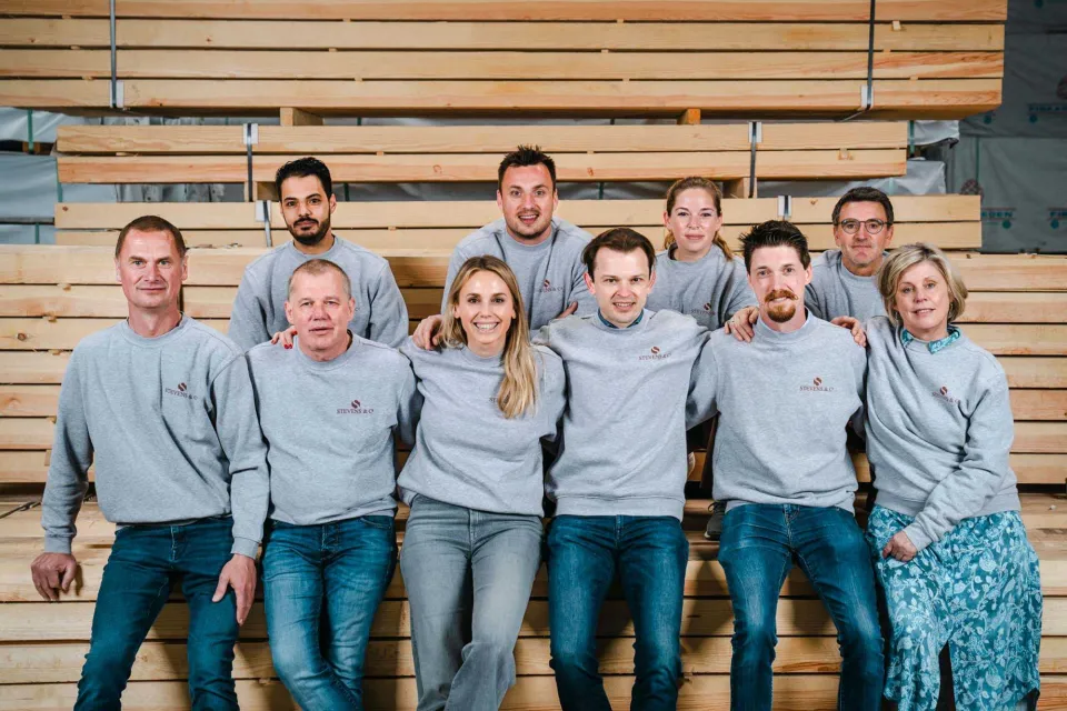 Groepsfoto Belgium Architectural Cladding Partner Abodo Wood