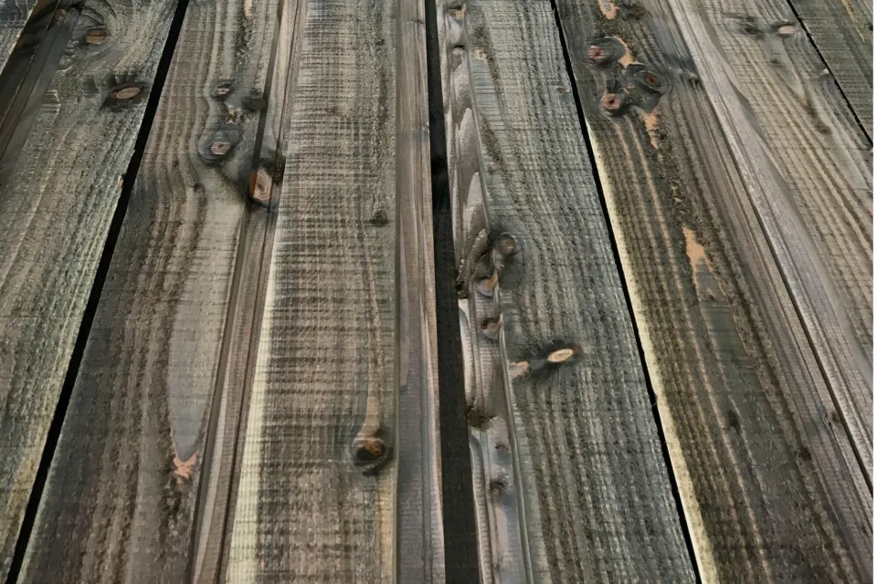 Iron vitriol iron sulphate ebonisation Tundra Cladding Abodo Wood