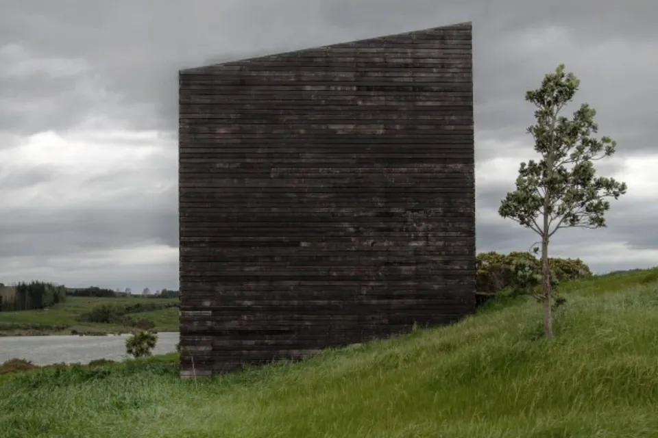 Example of Japanese Yakisugi charred wood external cladding