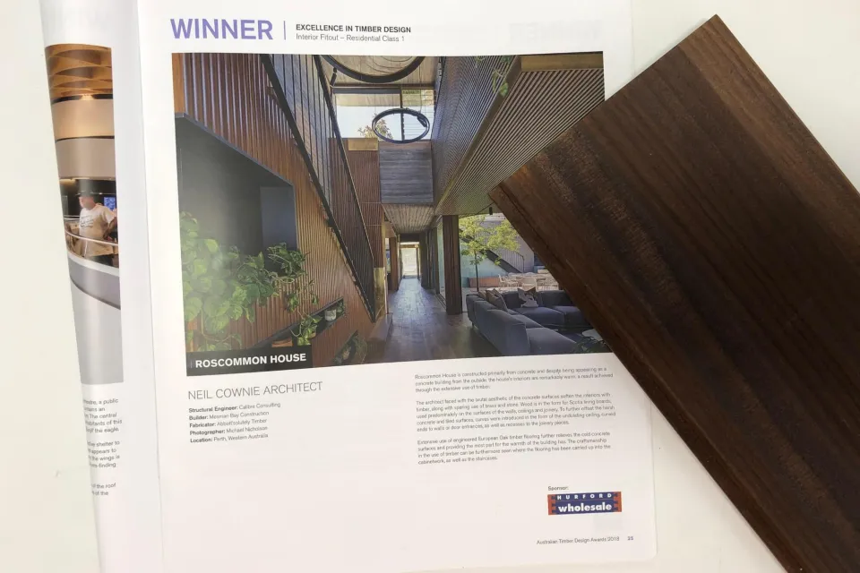 Roscommon House wins excellence in timber design award