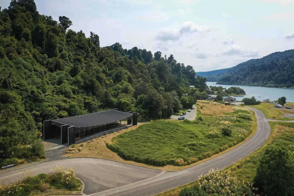 Project Revisit Lake Waikaremoana Visitors Centre Abodo Wood 1