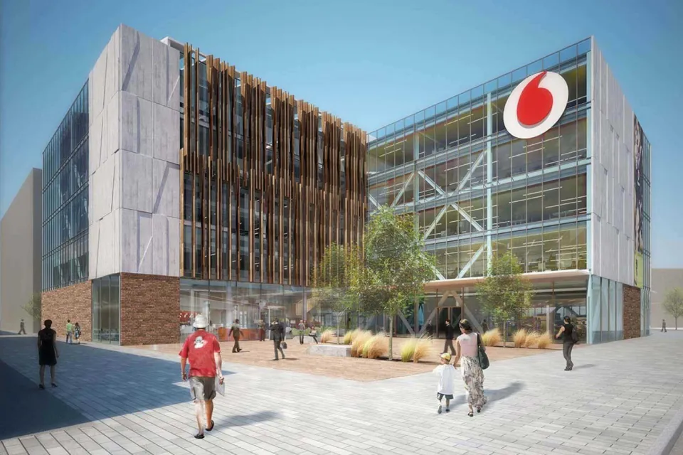 New Vodafone Christchurch Building Clad by Abodo Wood