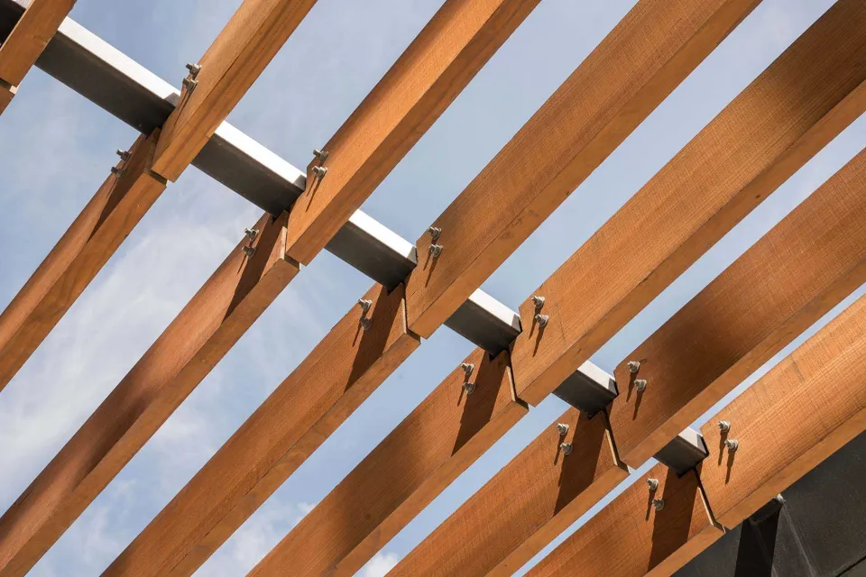 Vodafone Building Vulcan Screening Abodo Wood