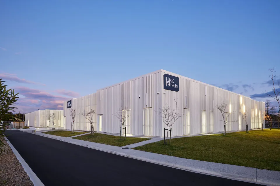 QE Health Building Vulcan Screening Abodo Wood 01