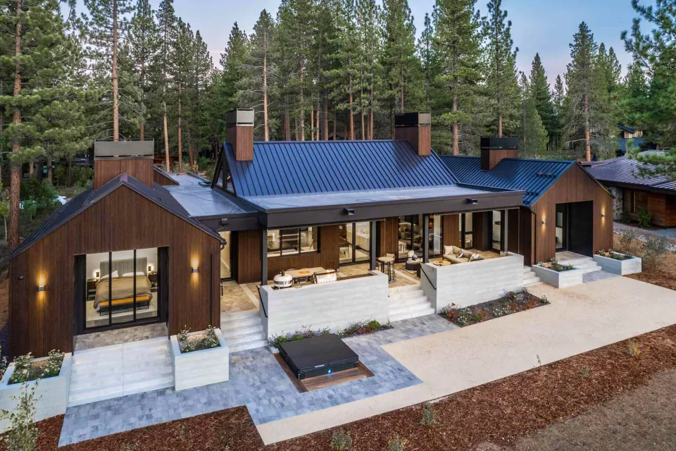 Among the Pines Vulcan Cladding Architectural Series in Protector Walnut Abodo Wood