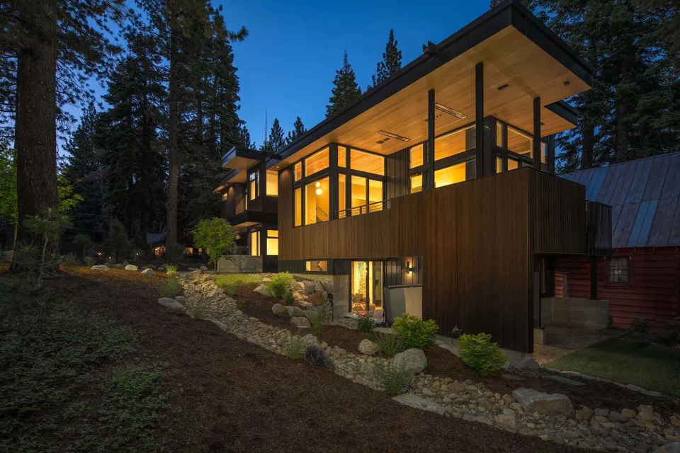 Tahoe Pines Vulcan Cladding Architectural Series in Protector Walnut Abodo Wood 03