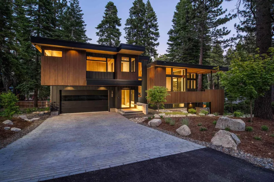 Tahoe Pines Vulcan Cladding Architectural Series in Protector Walnut Abodo Wood 02