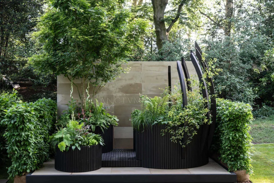 Chelsea Flower Show Vulcan Timber Abodo Wood 02