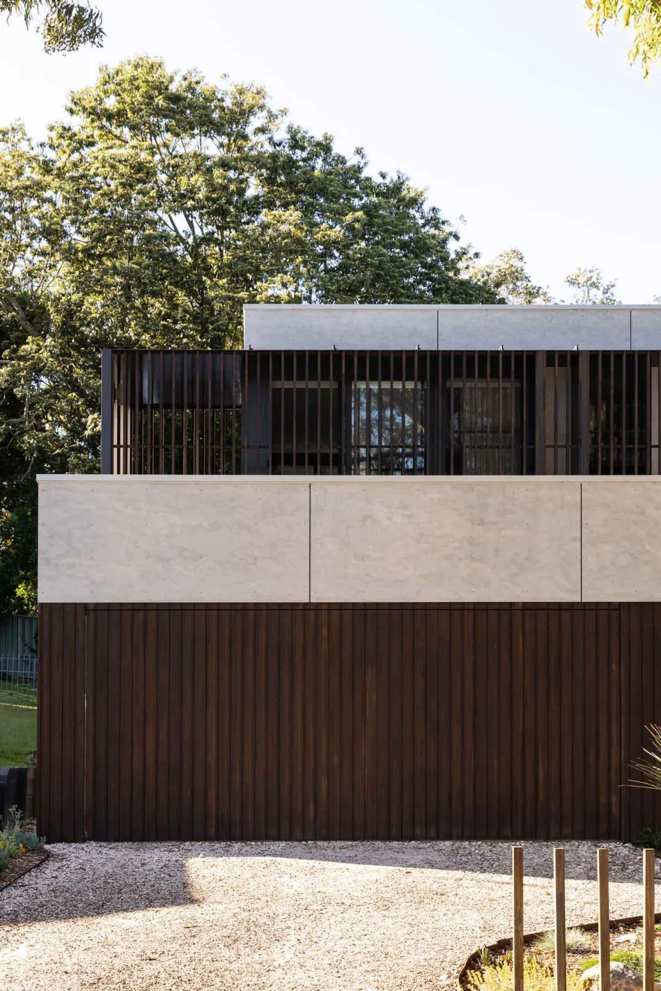 Shakespeasre House Vulcan Cladding and Vulcan Screening in Protector Walnut Abodo Wood 05