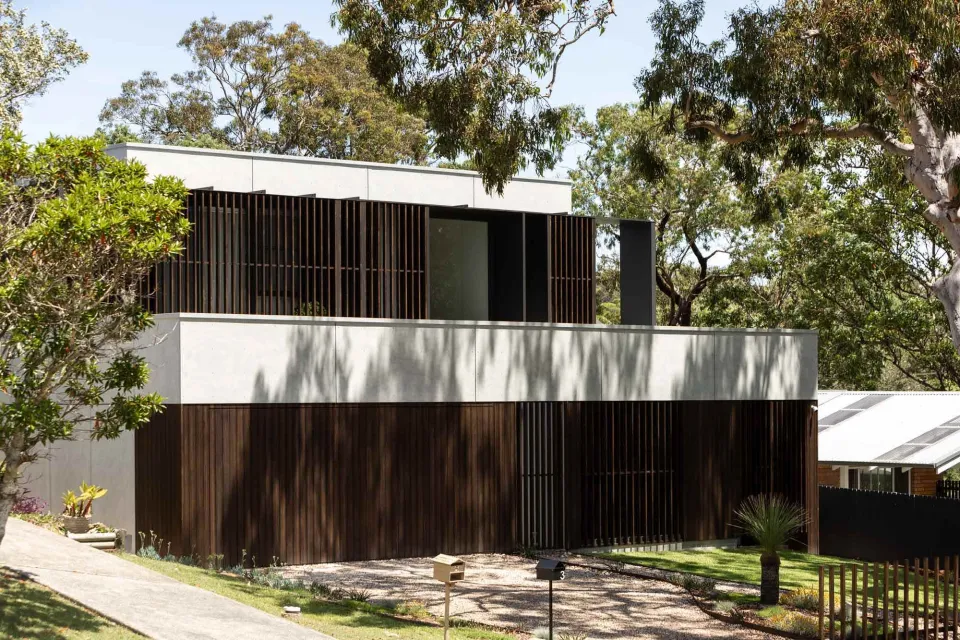 Shakespeasre House Vulcan Cladding and Vulcan Screening in Protector Walnut Abodo Wood 07