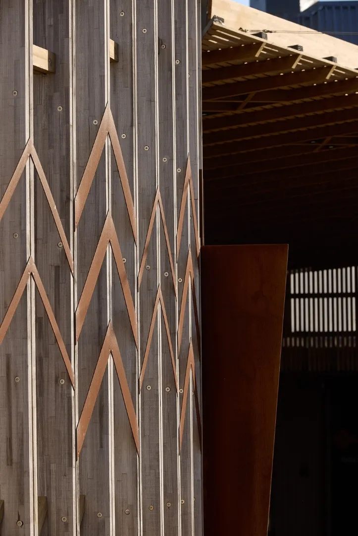 Hamilston Gardens Vulcan Screening Cladding Abodo Wood 10