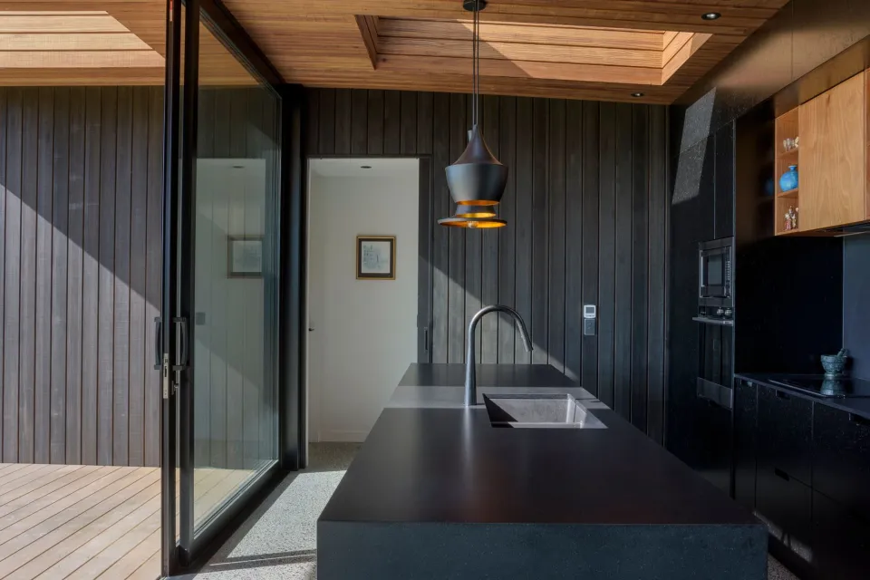 Box Living in Coastal Kaiwaka Vulcan Cladding Abodo Wood 4