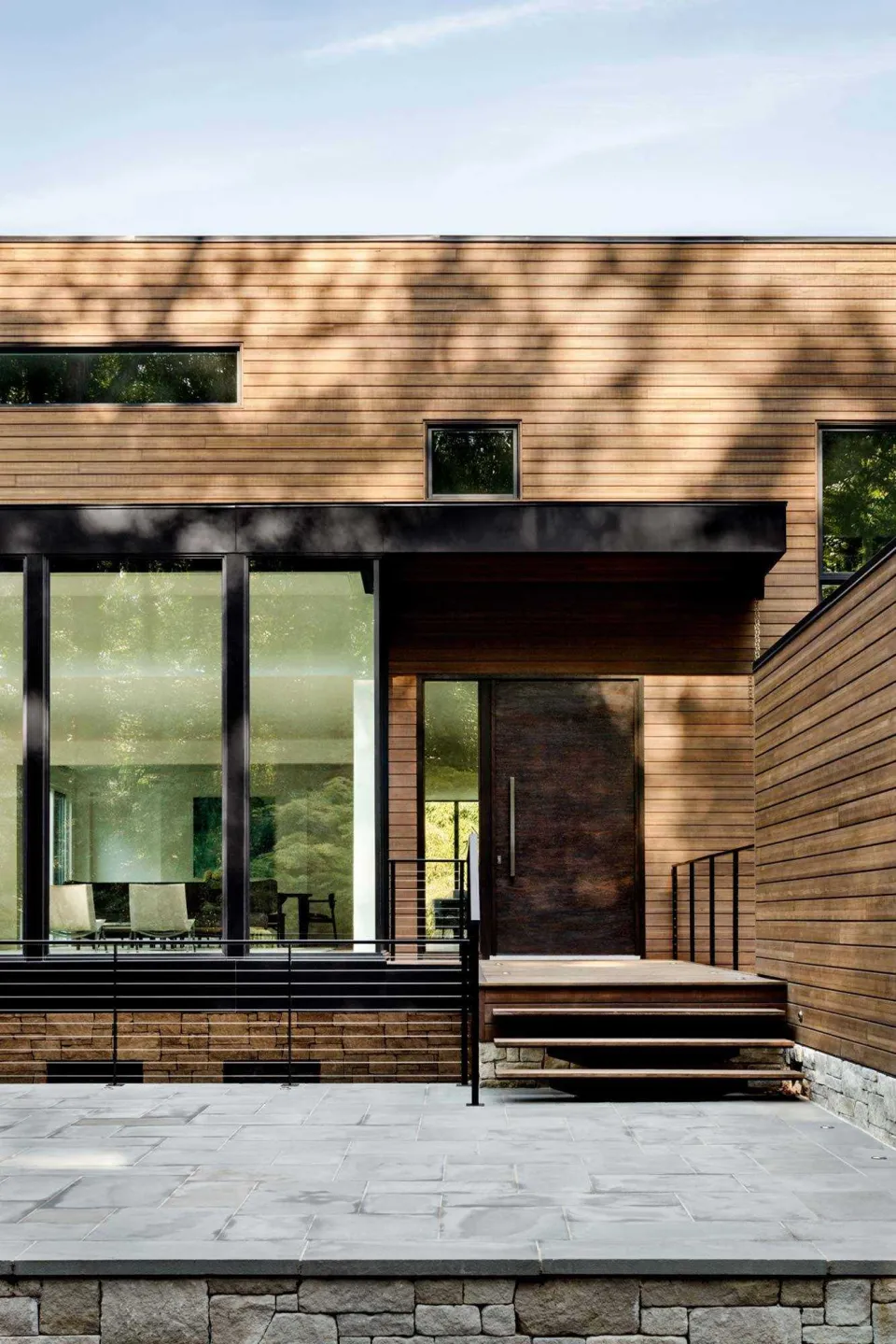 The Cantilever House Vulcan Cladding in Protector Teak Abodo Wood 4