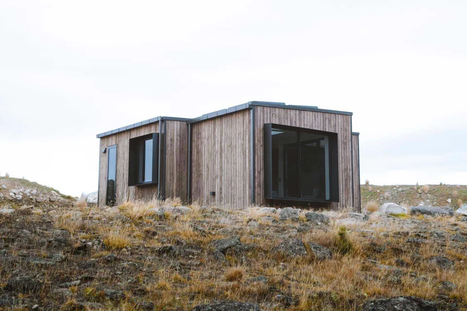 Alpine Cube Tundra Cladding by Abodo Wood