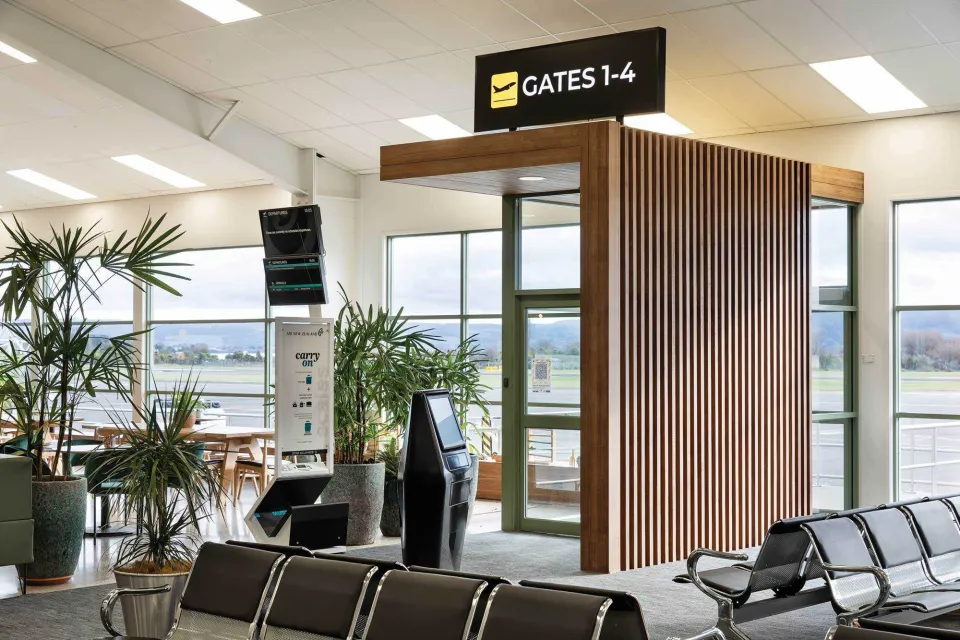 Rotorua Airport Vulcan Cladding and Vulcan Screening Abodo Wood 6