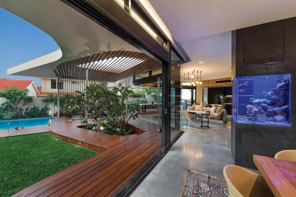 Cottesloe House Vulcan Cladding and Vulcan Screening Abodo Wood 5