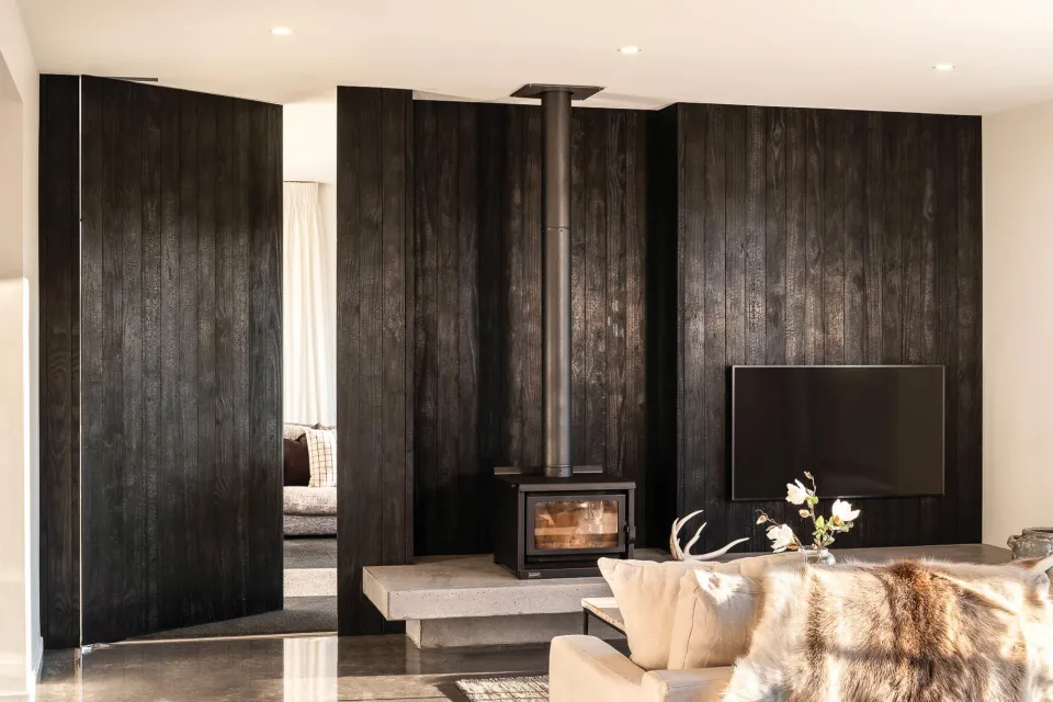 Amberley Family Home Vulcan Charred Cladding Abodo Wood