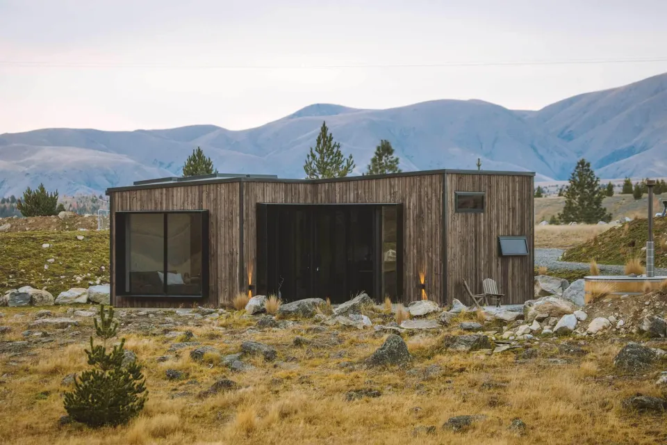 Alpine Cubes Tundra Cladding in Iron Vitriol Abodo Wood 1
