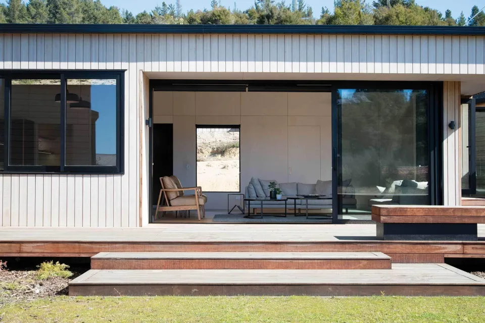 Kaiteriteri Family Bach Vulcan Cladding and Vulcan Screening Abodo Wood 4