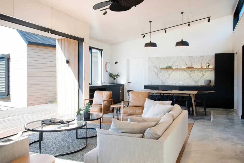 Kaiteriteri Family Bach Vulcan Cladding and Vulcan Screening Abodo Wood 2