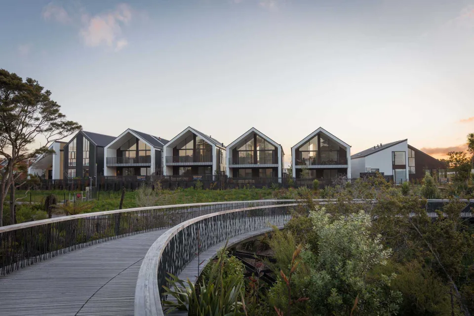 Blackburn Point Townhouses Vulcan Cladding and Screening Abodo Wood 14