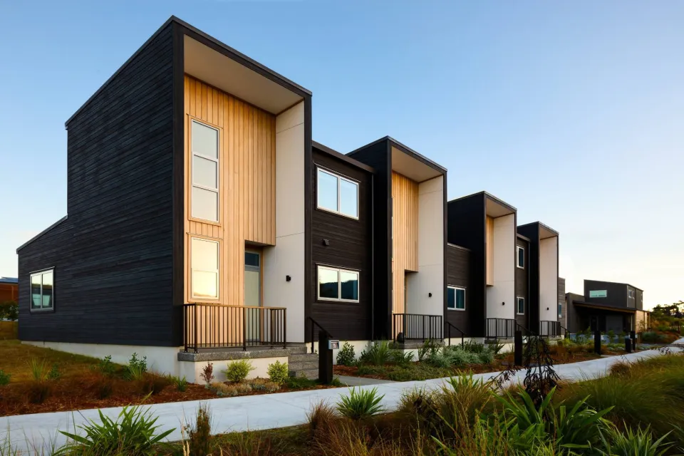 Ngarara Eco Development Vulcan Cladding Abodo Wood 1