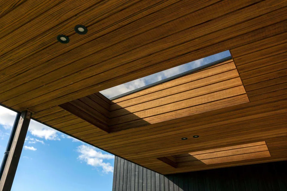 Box Living in Coastal Kaiwaka Vulcan Cladding Abodo Wood 3