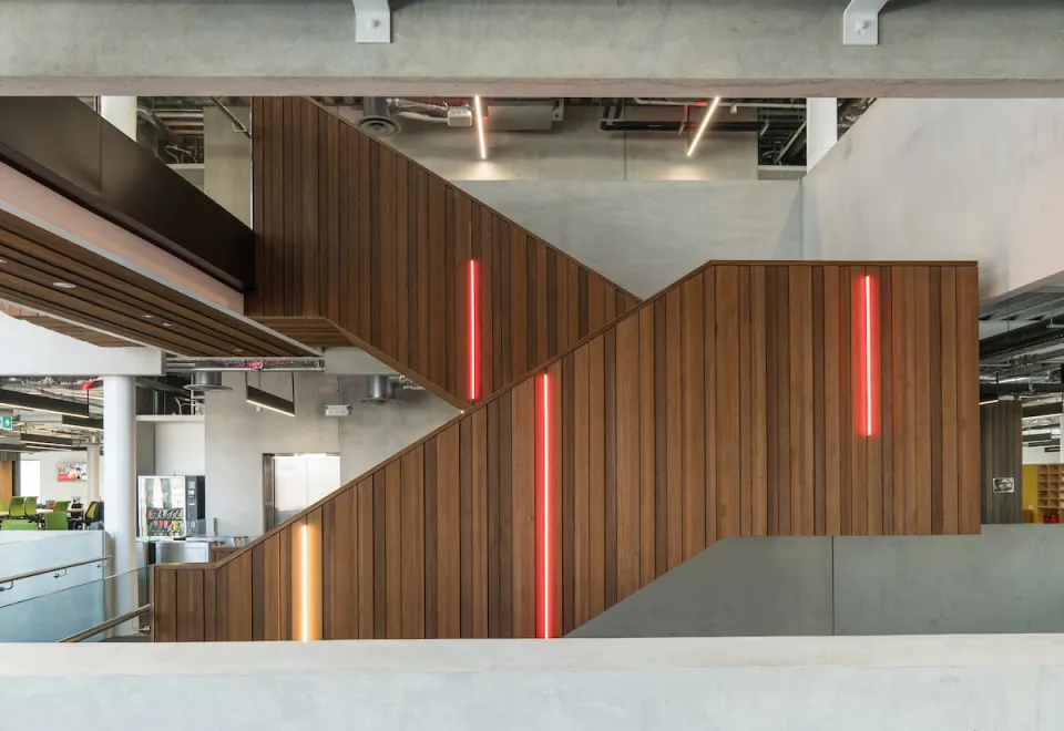 Vodafone Building Vulcan Cladding Screening Abodo Wood 3