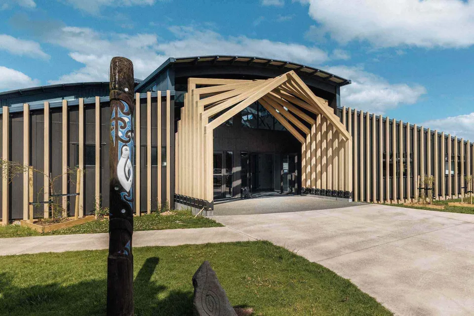 Te Huruihi School Vulcan Screening Abodo Wood 2