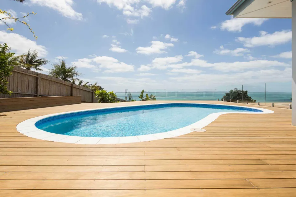 Howick Pool Deck Sand Decking Abodo Wood