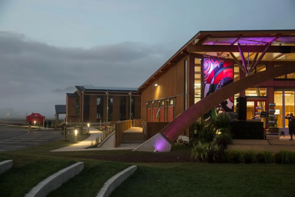 Tuhoe Headquarters Sand Decking Abodo Wood 1