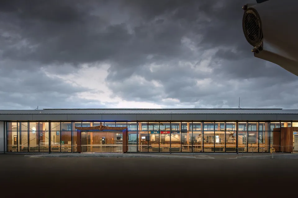 Gisborne Airport Vulcan Screening and Vulcan Cladding Abodo Wood 2