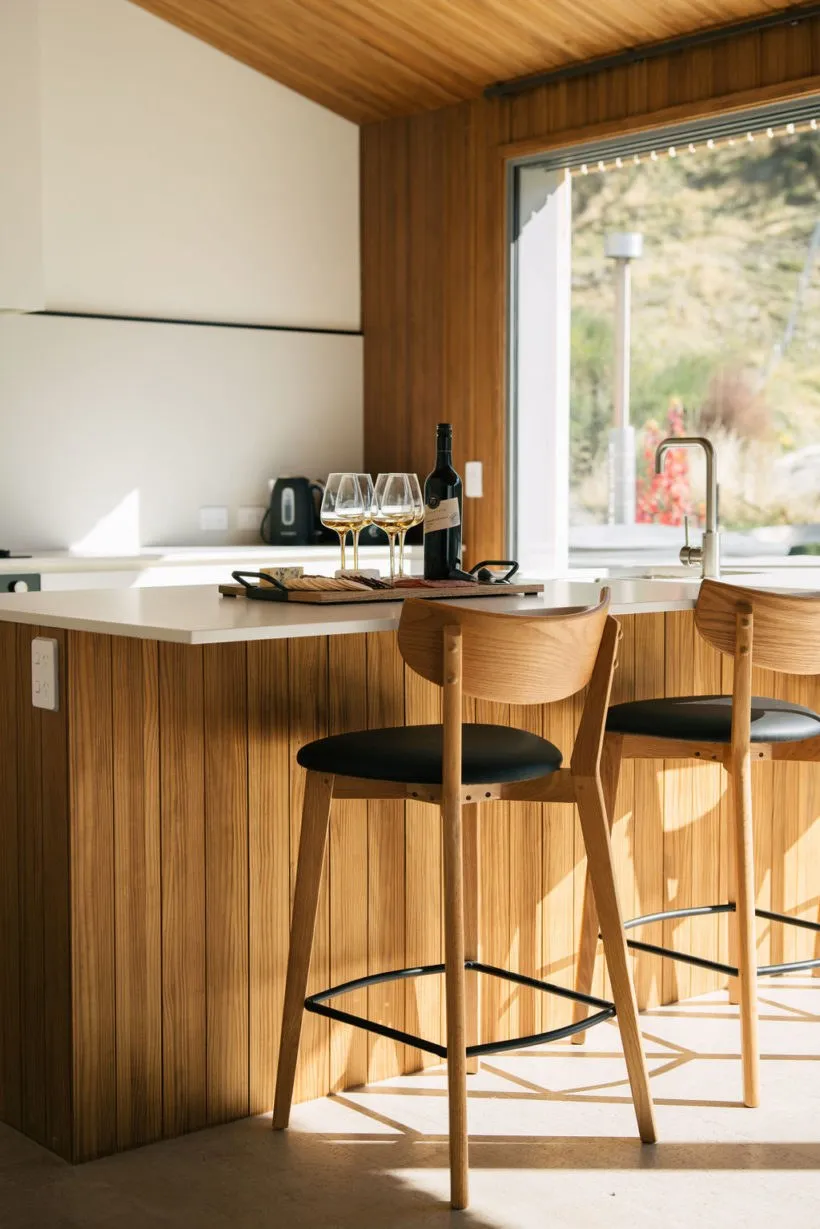 Abodo Cardrona Alpine Village Timber Clad Kitchen Island