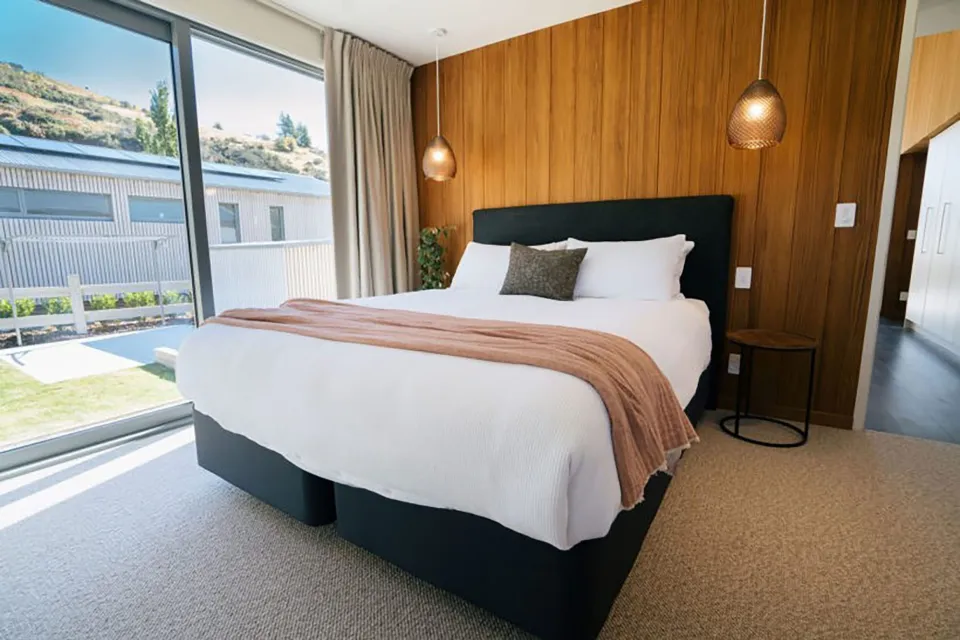 Abodo Cardrona Alpine Village Vulcan Timber Feature Wall