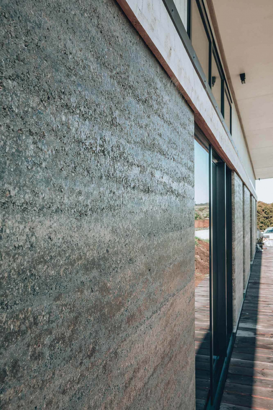 3d Rammed Earth Cladding Tutukaka Rammed Earth Eco Home - Northland, New Zealand -… | Abodo